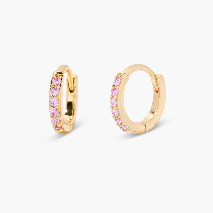 Zara Birthstone Huggies