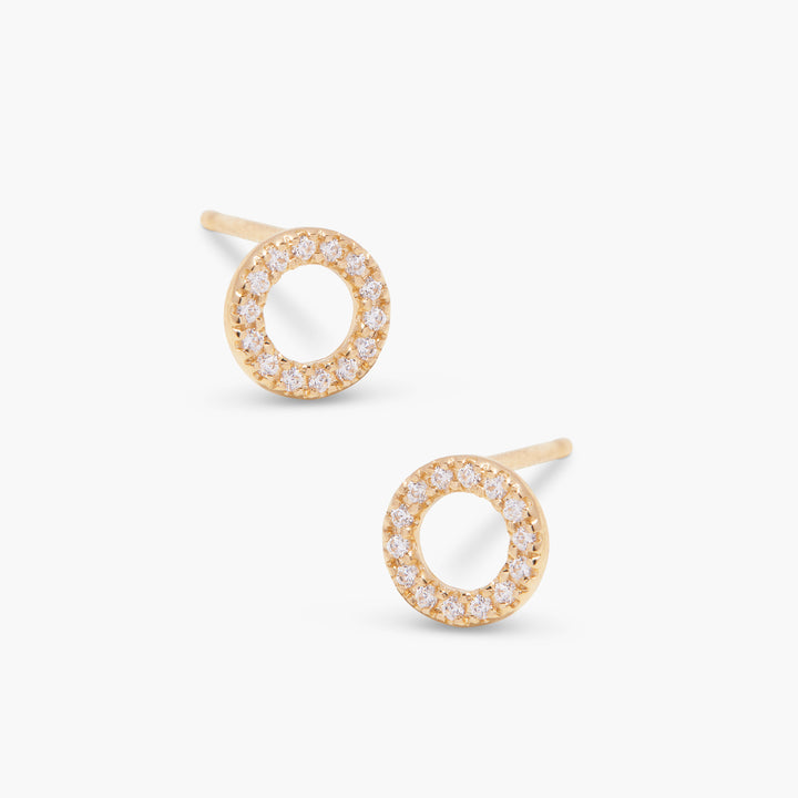 Lydia 14K Gold Diamond Earrings