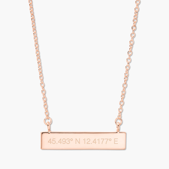 Coordinate Bar Necklace