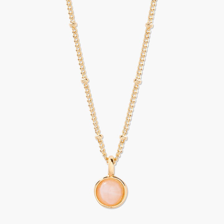 Nola Gemstone Pendant- Rose Quartz