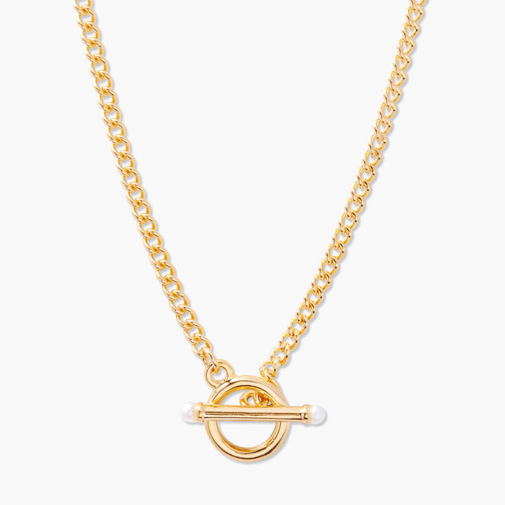 Stella Pearl Toggle Chain Necklace