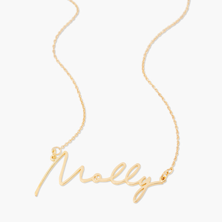 Louise Nameplate Necklace