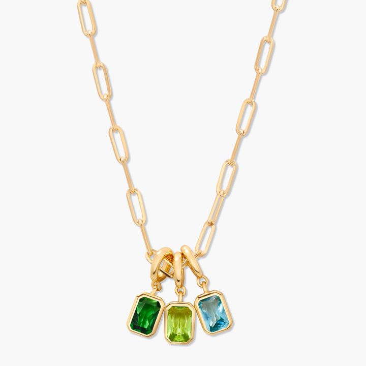 Mackenzie Three Birthstone Necklace