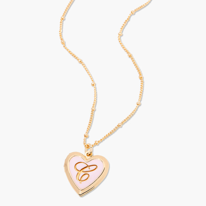 Isla Heart Enamel Locket
