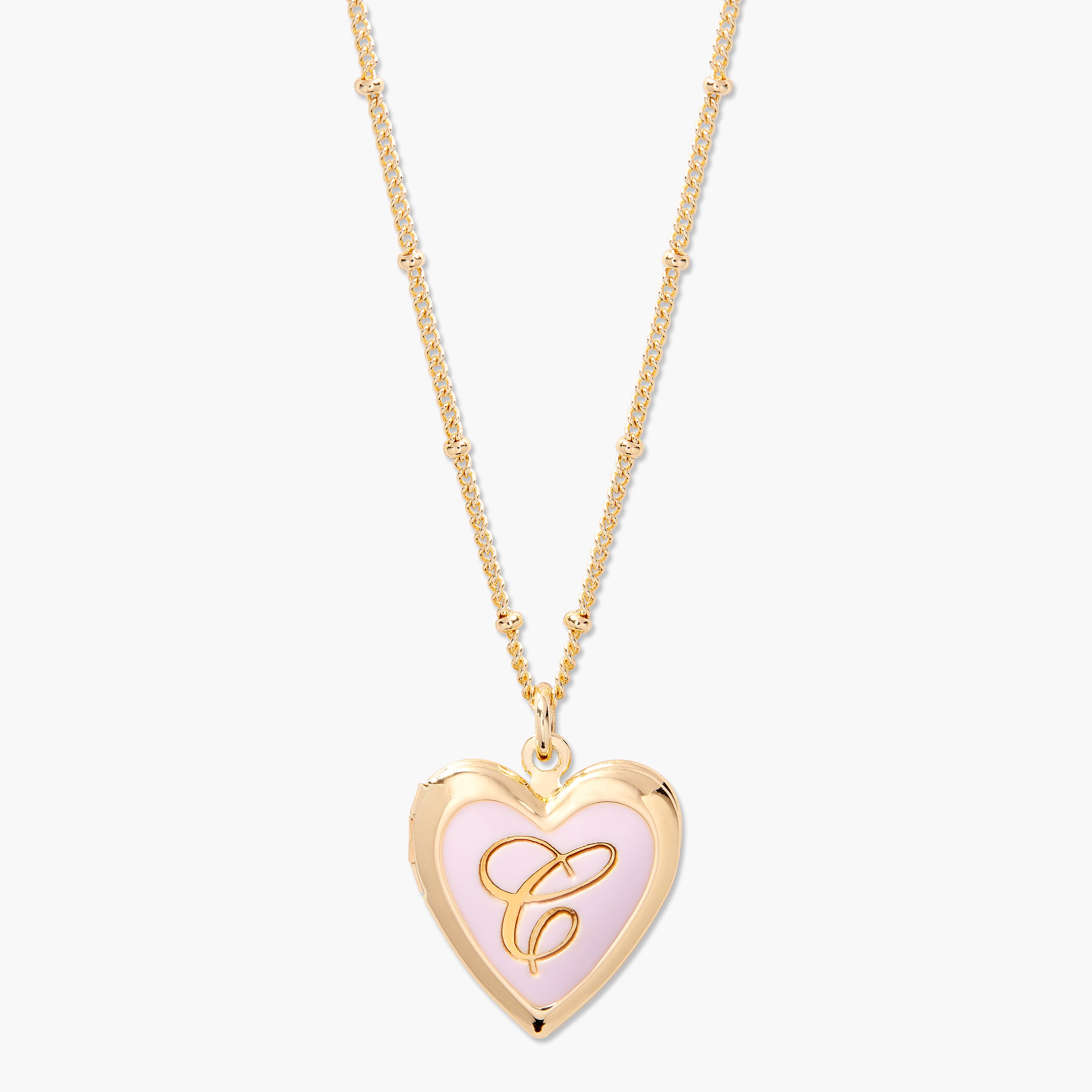 Isla Heart Enamel Locket – Brook York
