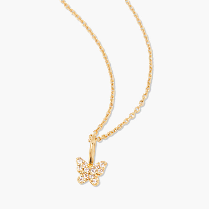 Adeline Butterfly Vermeil Necklace