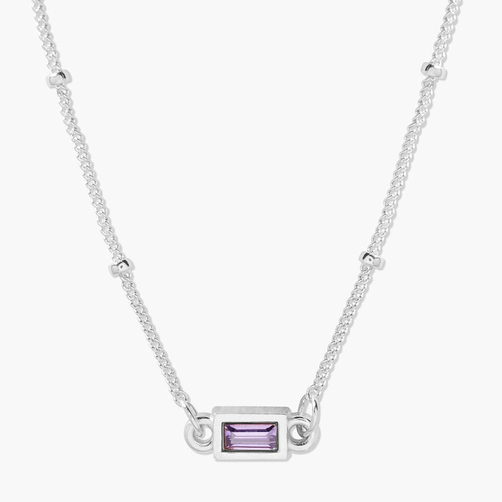 Jules Baguette Birthstone Necklace