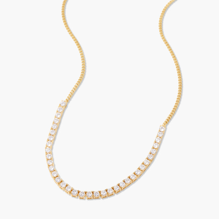 Isabella Gold Vermeil Tennis Necklace
