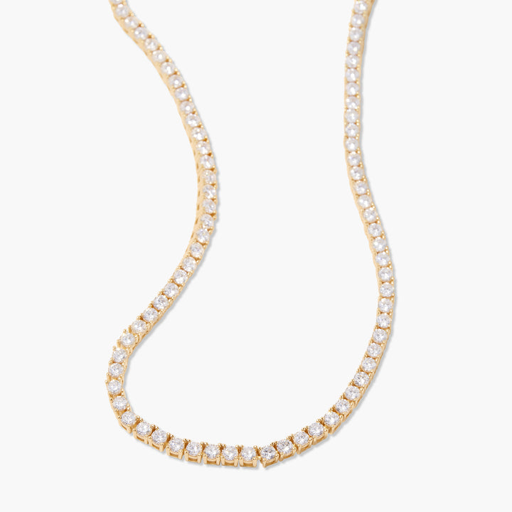 Isabella Gold Vermeil Statement Tennis Necklace