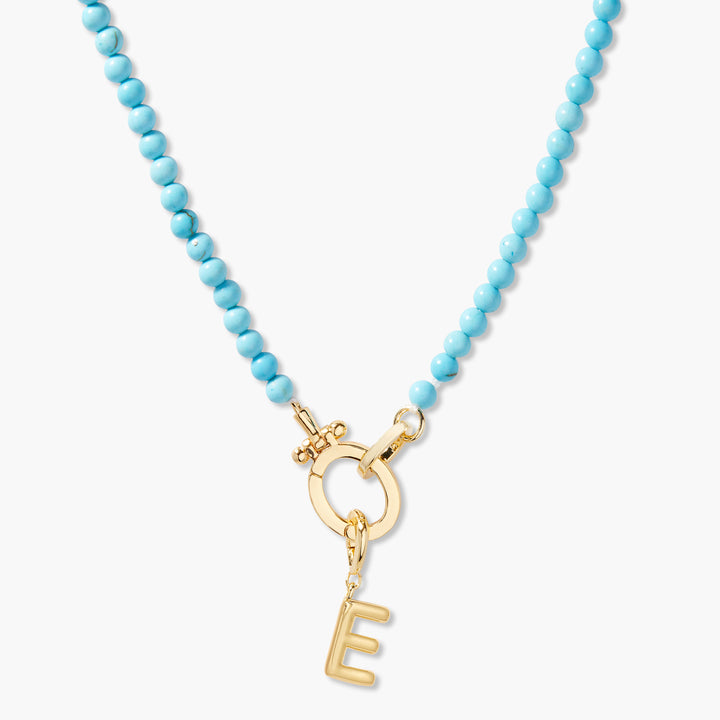 Avery Initial Turquoise Necklace