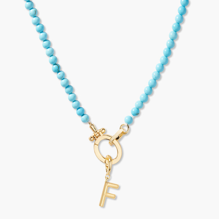Avery Initial Turquoise Necklace