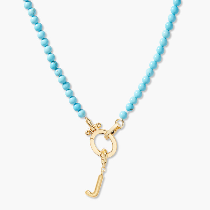 Avery Initial Turquoise Necklace