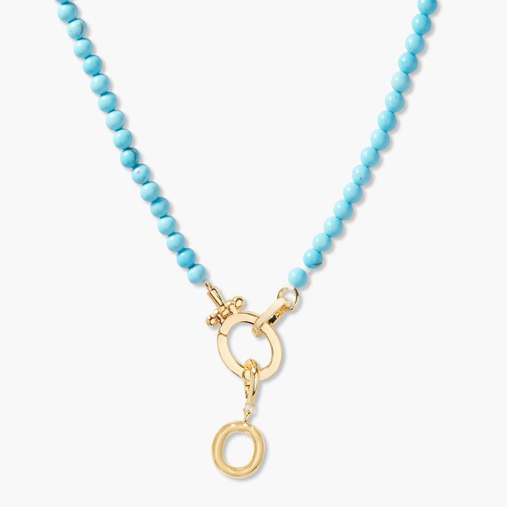 Avery Initial Turquoise Necklace