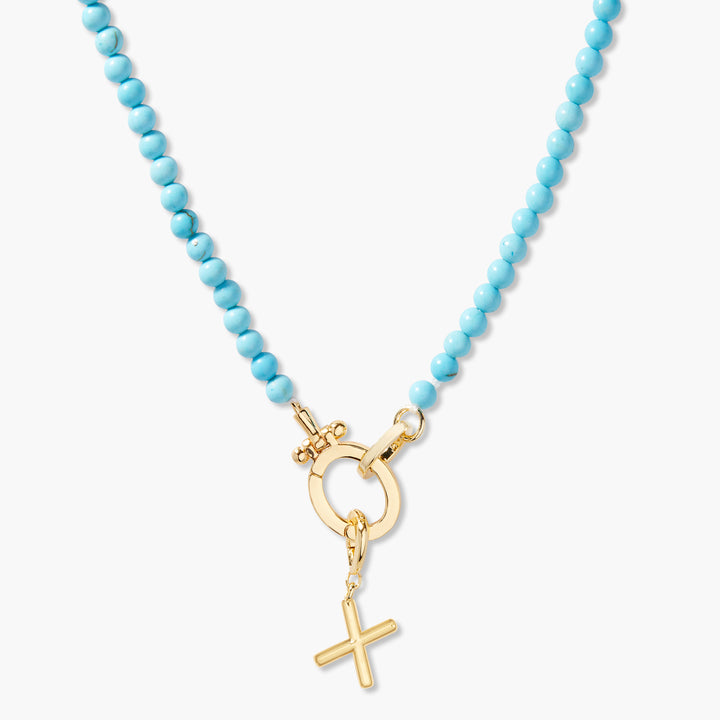 Avery Initial Turquoise Necklace