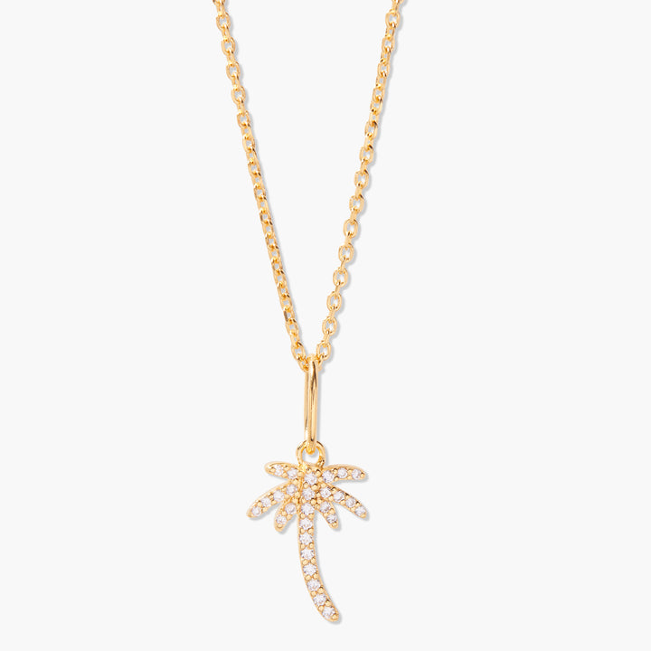 Adeline Palm Tree Vermeil Necklace