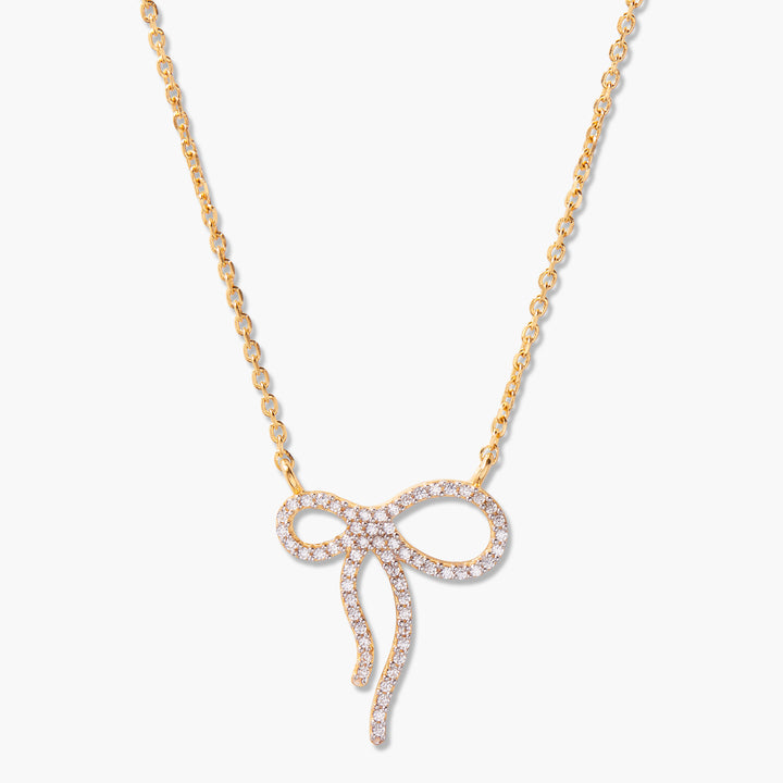Adeline Bow Vermeil Necklace