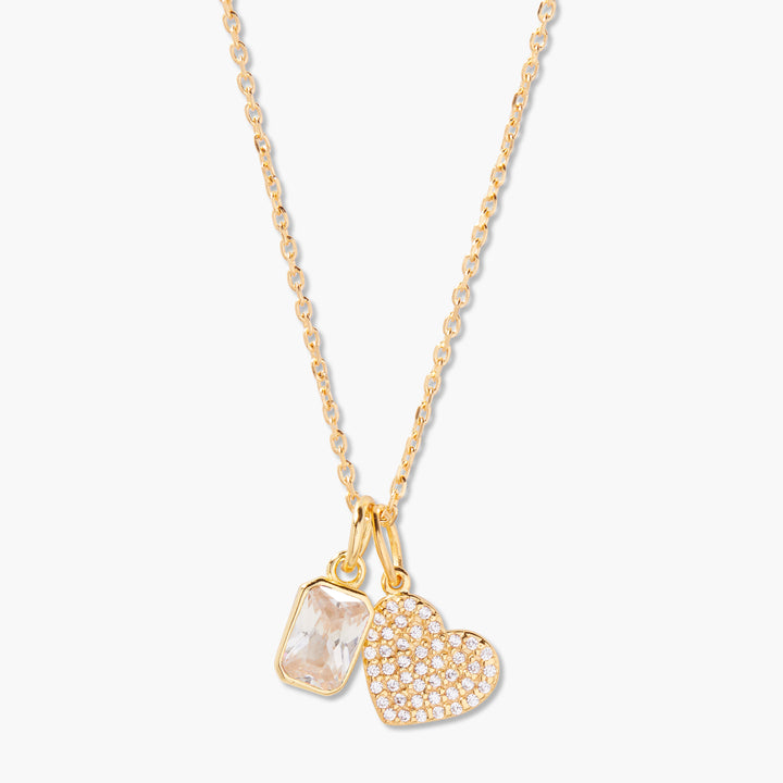 Adeline Heart Birthstone Necklace