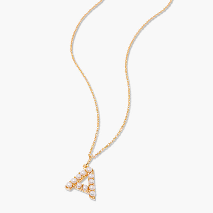 Bridget Pearl Initial Necklace