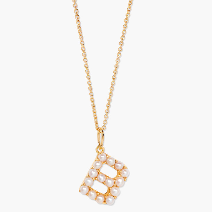 Bridget Pearl Initial Necklace