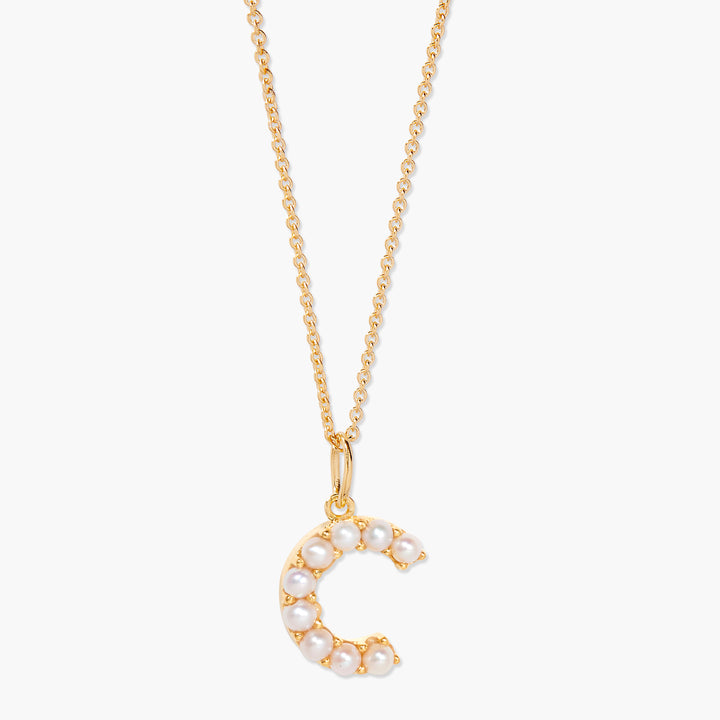 Bridget Pearl Initial Necklace