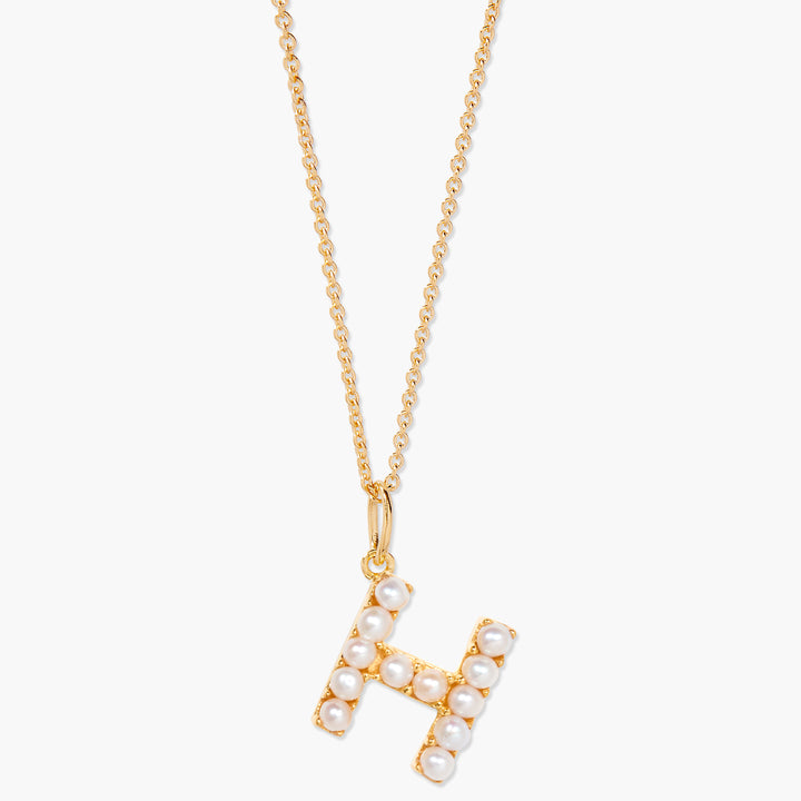 Bridget Pearl Initial Necklace