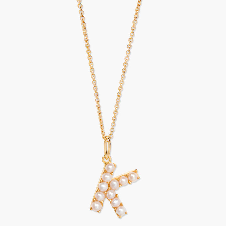 Bridget Pearl Initial Necklace