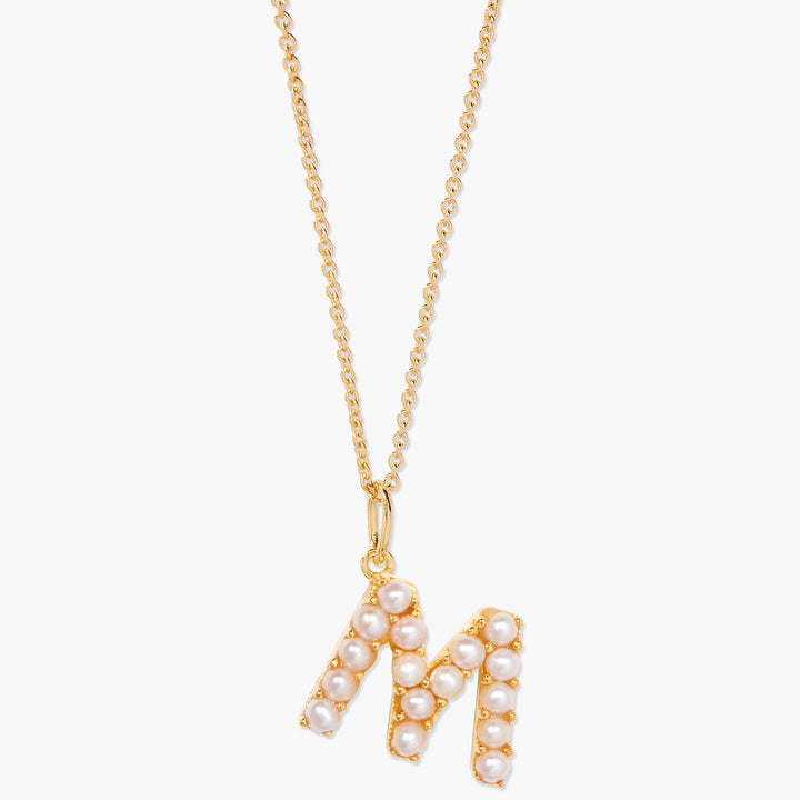 Bridget Pearl Initial Necklace