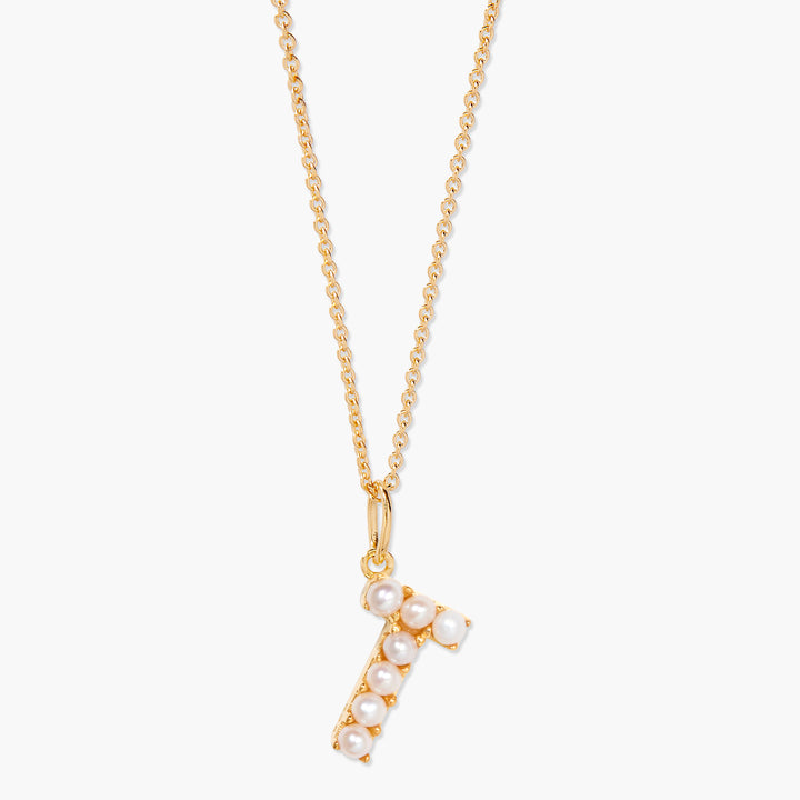 Bridget Pearl Initial Necklace