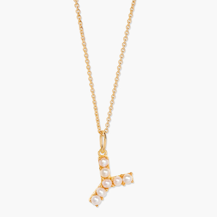 Bridget Pearl Initial Necklace