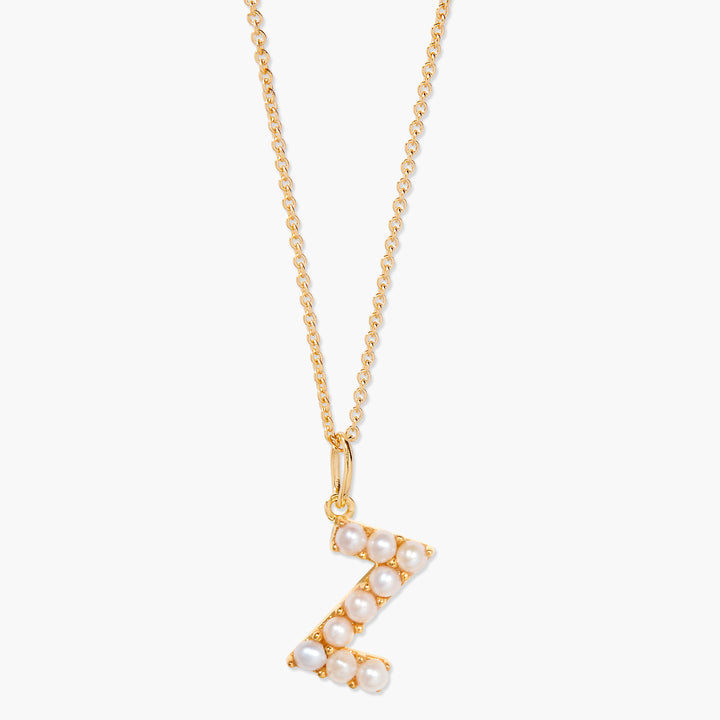 Bridget Pearl Initial Necklace