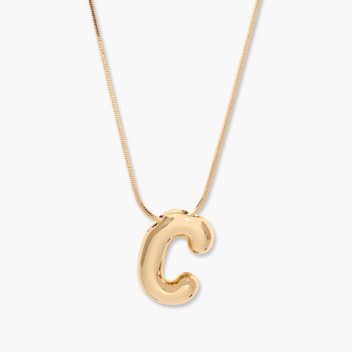 Pippa Bubble Initial Pendant
