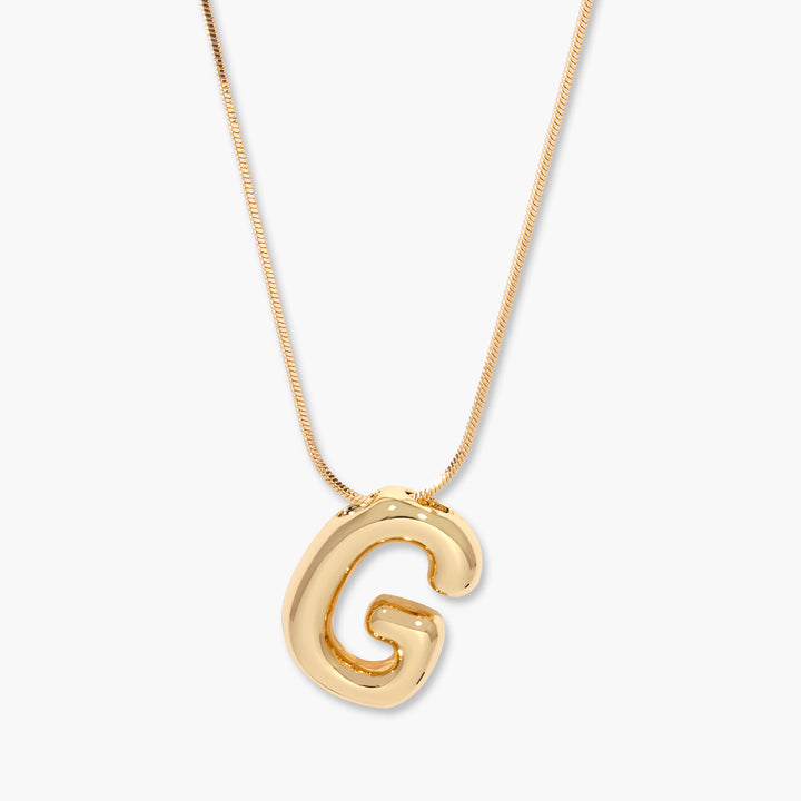 Pippa Bubble Initial Pendant