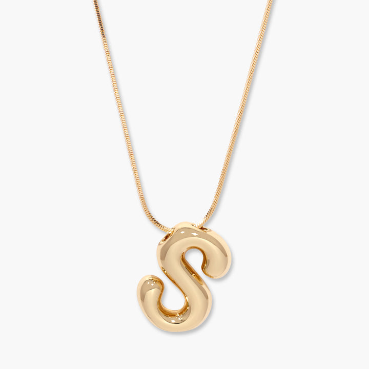 Pippa Bubble Initial Pendant