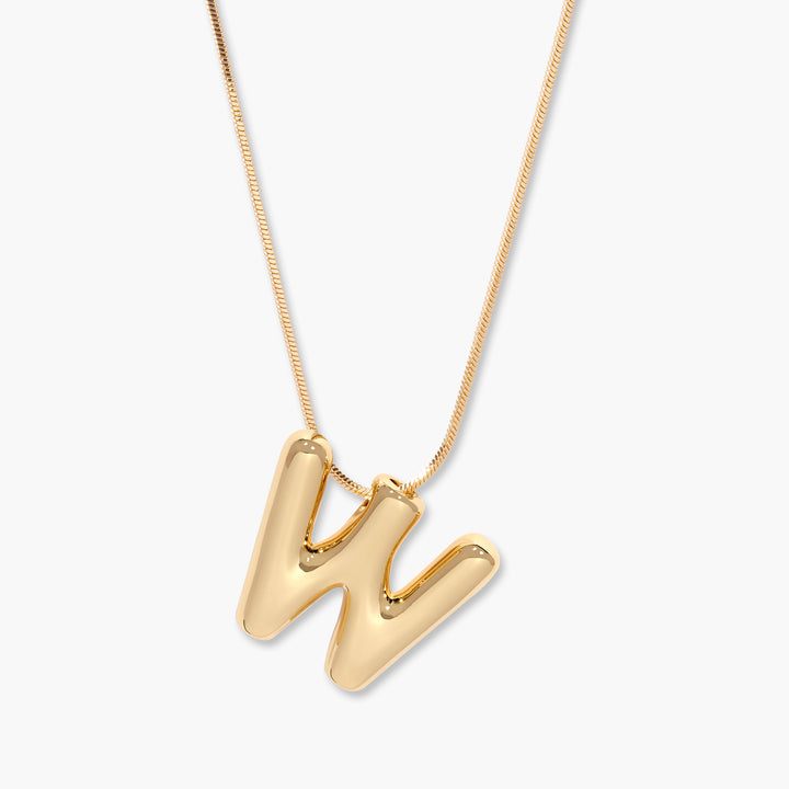 Pippa Bubble Initial Pendant
