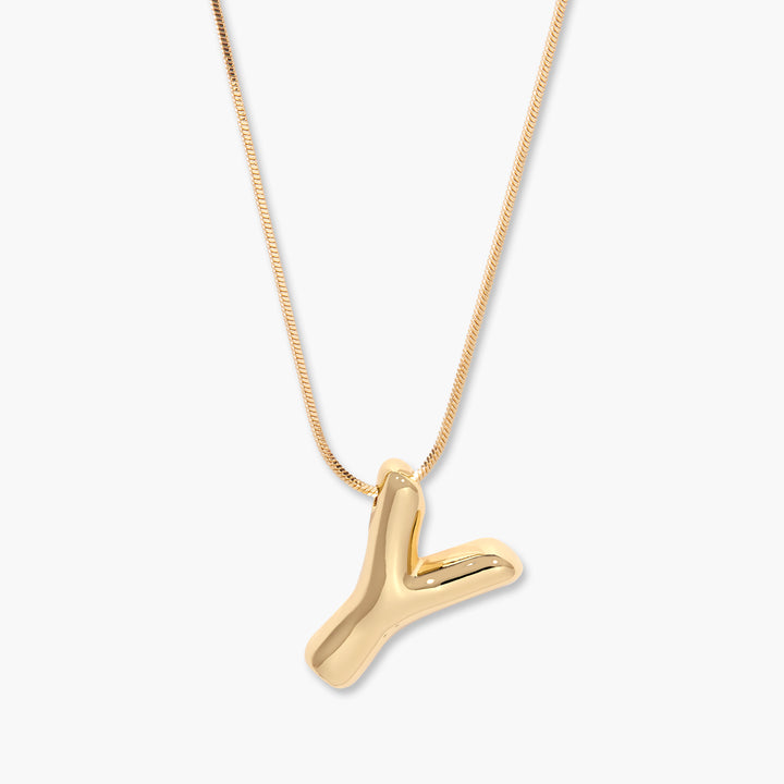 Pippa Bubble Initial Pendant