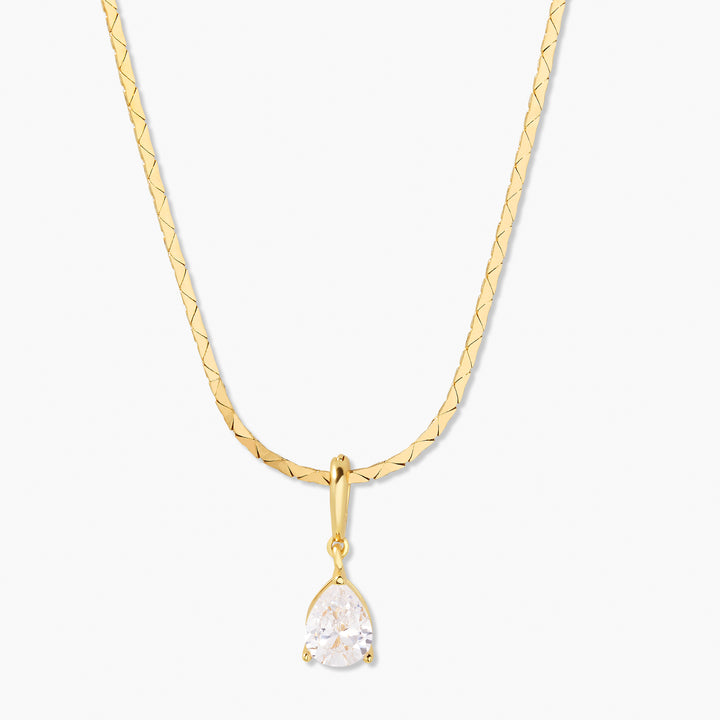Melrose Teardrop Birthstone Necklace