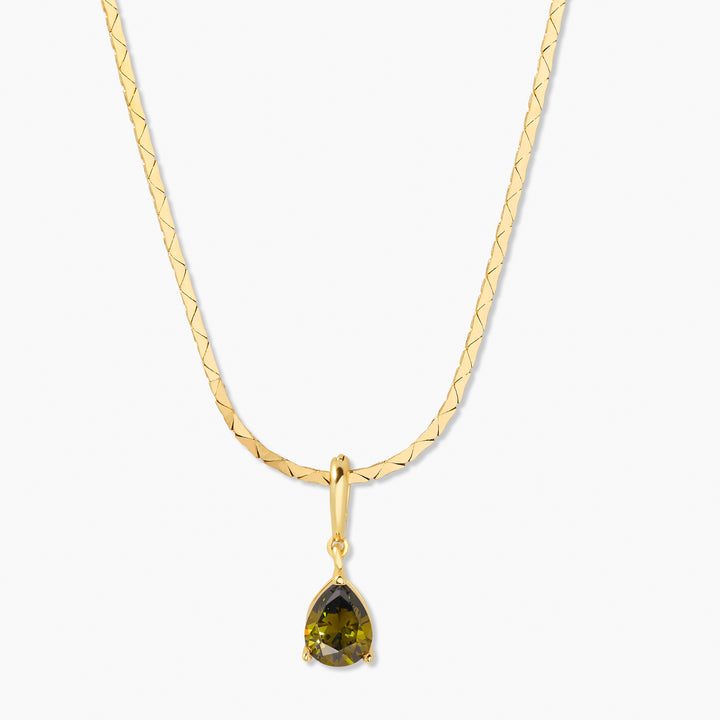 Melrose Teardrop Birthstone Necklace
