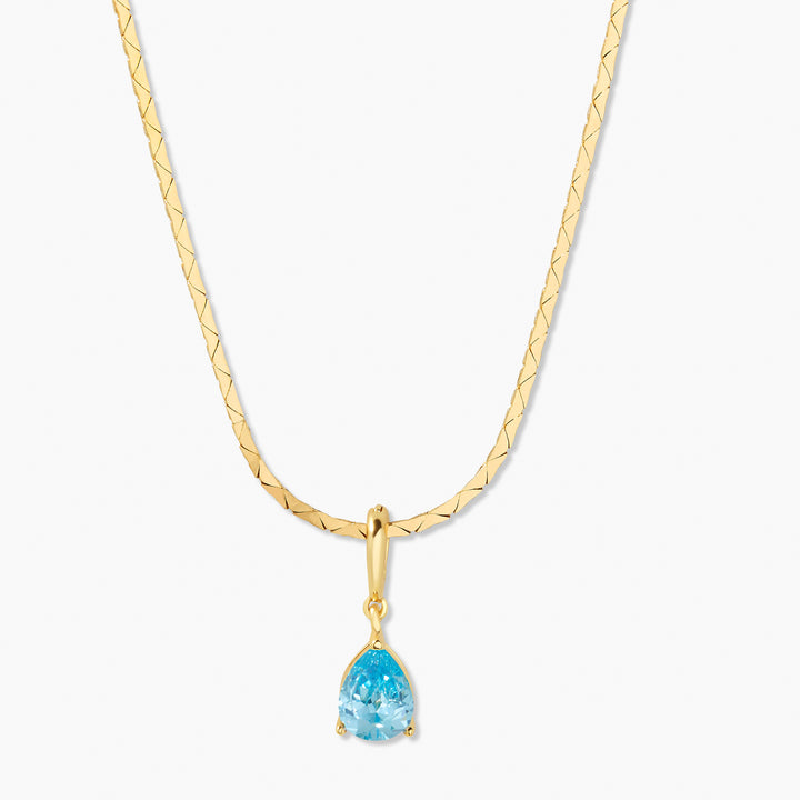 Melrose Teardrop Birthstone Necklace