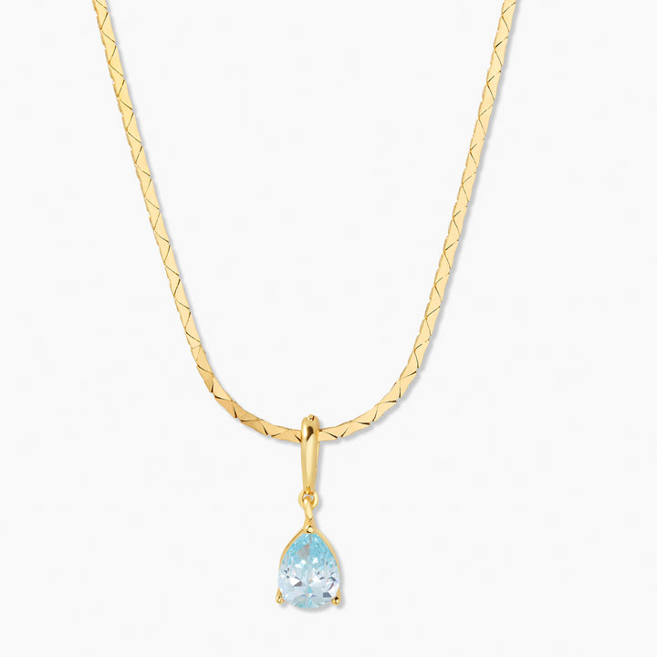 Melrose Teardrop Birthstone Necklace