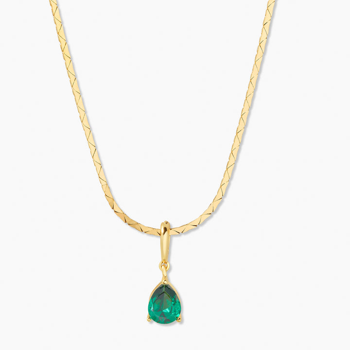 Melrose Teardrop Birthstone Necklace