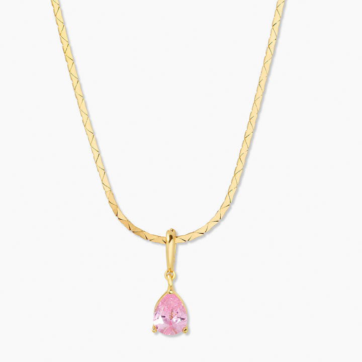 Melrose Teardrop Birthstone Necklace