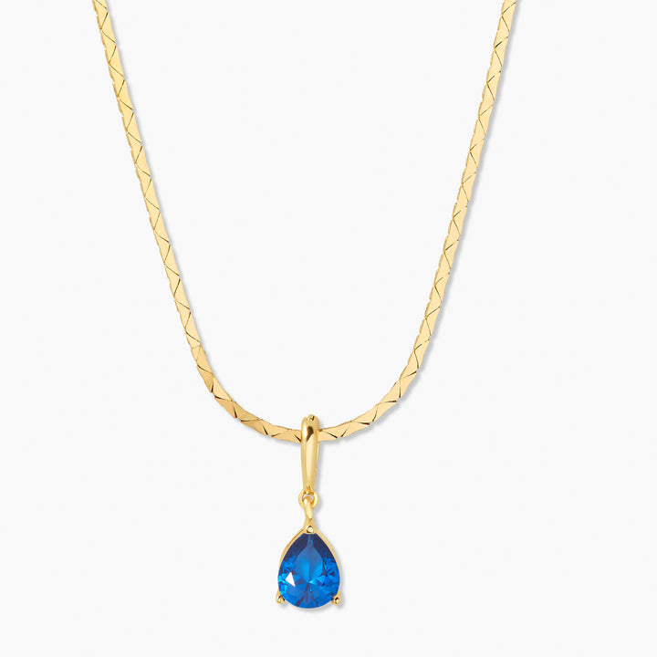 Melrose Teardrop Birthstone Necklace