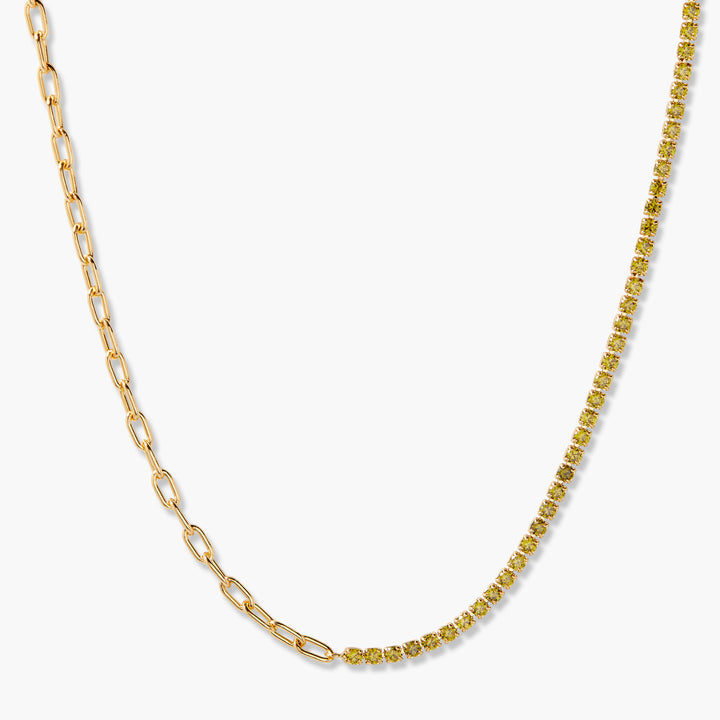 Isabella Mini Birthstone Tennis Necklace