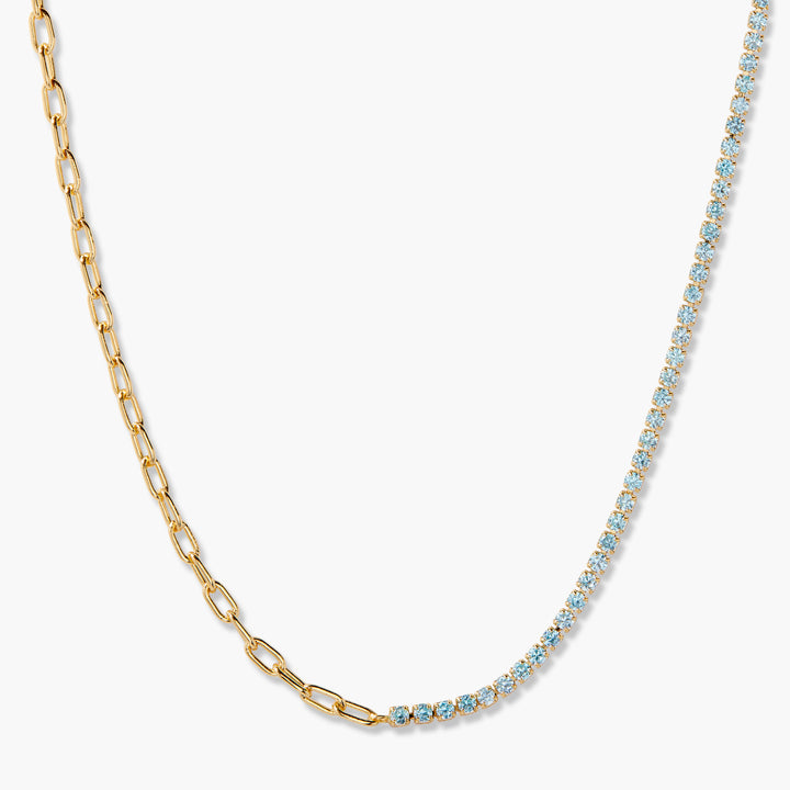 Isabella Mini Birthstone Tennis Necklace