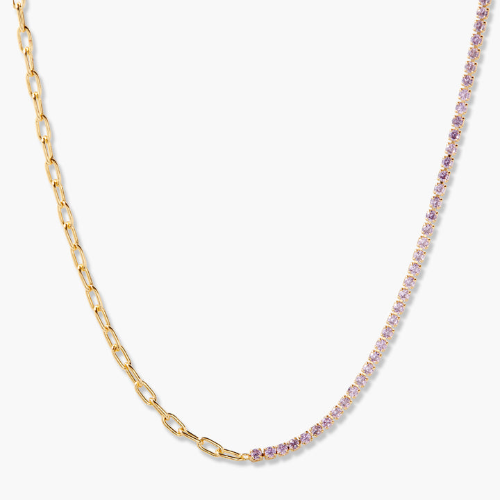 Isabella Mini Birthstone Tennis Necklace