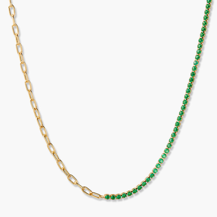 Isabella Mini Birthstone Tennis Necklace