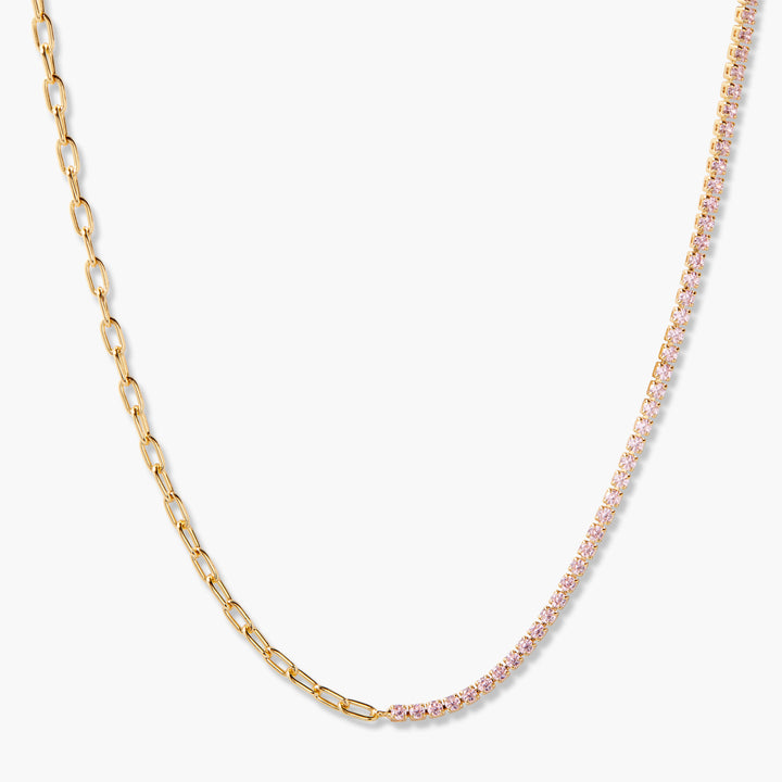 Isabella Mini Birthstone Tennis Necklace