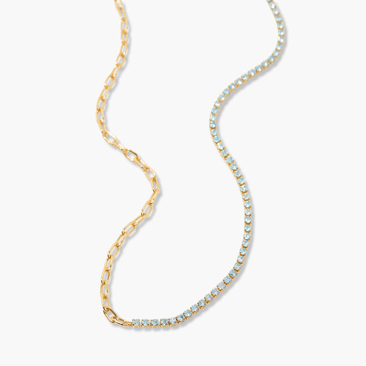 Isabella Mini Birthstone Tennis Necklace