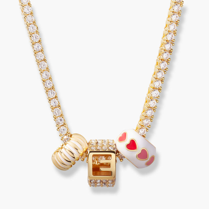 Georgina Initial Tennis Necklace