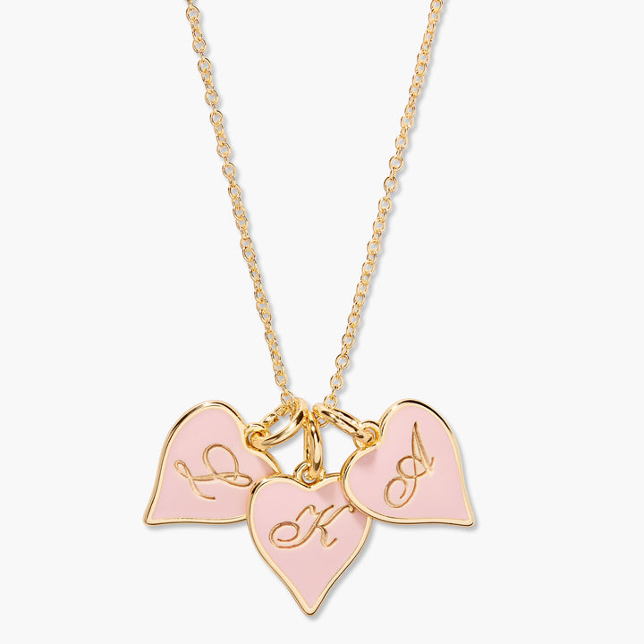 Penny Heart Initial Charm Necklace